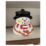 Snow Man Cookie Jar