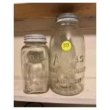 2- Atlas Jars w/ Lids