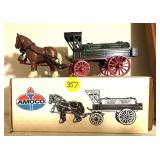 Amoco Horse Drawn Tank Wagon w/ Box