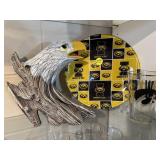 Hawkeye Plate, Glass & Hawk Head