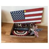 Red, White Blue Decor