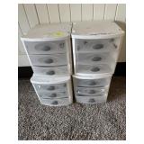 4 Stacking Drawer Units