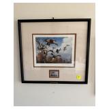 Ducks Unlimited Print 1986 17x15.5'