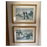 Pair of Scenery Pictures 13' x 17'