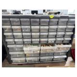 Organizer w/Screws, Nuts, Misc. Wood Plugs, etc.