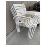 4 White Lawn Chairs