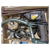 3/8' Skil Saw, Hose Clamps, Hacksaw