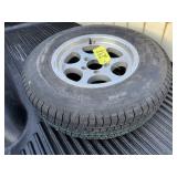 NEW Carlisle  205/75R14W Tire on 5 Bolt Alum.Rim