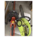 Black & Decker Hedge Trimmer & Poulan Chain Saw
