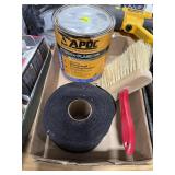 Rubberized Flashing Cement, Mesh & Brush