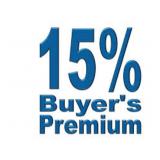 15% Buyers Premium on this Auction