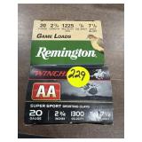 20ga 2 3/4" 7 1/2 Shot - 2 boxes
