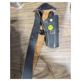 Black Leather Holster & Belt