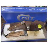 Colt Knife & Sheath NEW