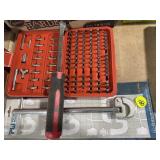 Basin Wrench, Set of Screwdriver Tips & Crow Bar