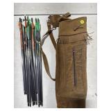 Quiver w/Cross Bow Bolts