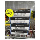 Federal 12ga 3" #4 Buck - 4 Boxes