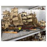Ships-Hurricane,Flying Cloud,Nina & others