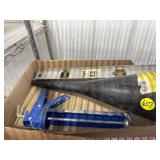 Funnel, Level & Caulk Gun