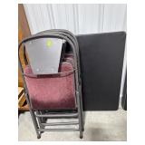 Card Table w/4 Chairs