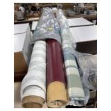 2 Rolls of Upholstery Fabric & 1 Roll of Vinyl