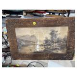 Antique Black & White Picture 28" x 19"