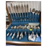 Wm. Rogers & Sons Silverware in Chest
