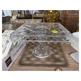 Glass Pedetal Cake Plate