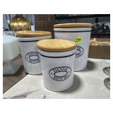 Set of 3 Canisters w/Lids