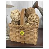 Basket of Decorative Balls