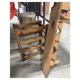 Wooden Wine Rack & Shelf