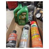 Oil, Fire Extinguisher, Bug Spray