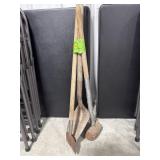 Sand Shovel, Scraper & Sledge Hammer