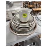 Bowls & Creamer, Assorted Stoneware