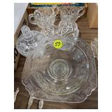 5 Glass Serving Pcs