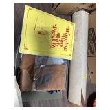Pigskin Partial Roll & Remnants w/ Pig Skin Book