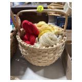 Basket of Thread & Yarn