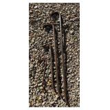 4 Crow Bars Assorted Sizes