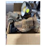 Small Clamp on Vise, Flex Light, Vintage Metal Car