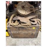 Ammo Crate w/Barn Rope & Pulley