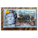9 Decades of Lincoln Pennies