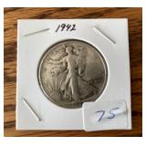 1942 Walking Liberty Silver Half Dollar