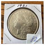 1921 Morgan Silver Dollar