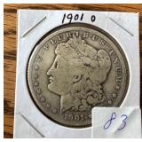 1901 O Morgan Silver Dollar
