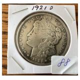1921 D Morgan Silver Dollar