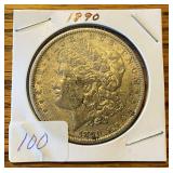 1890 Morgan Silver Dollar