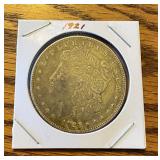 1921 Morgan Silver Dollar