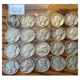 20 Mercury Dimes