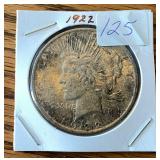 1922 Silver Peace Dollar