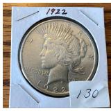 1922 Silver Peace Dollar
